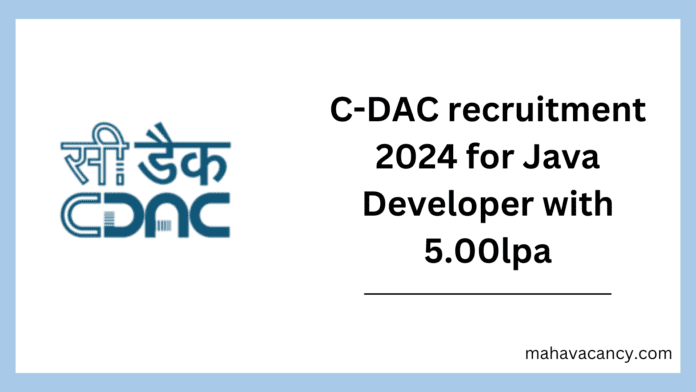 cdac_recruitment_2024